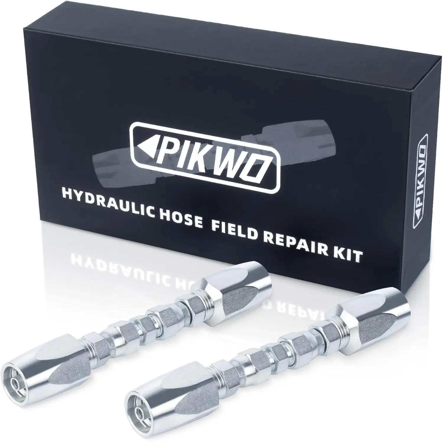 

2-Pack Hydraulic Hose Field Repair Kit,1/4' Inner Diameter Reusable