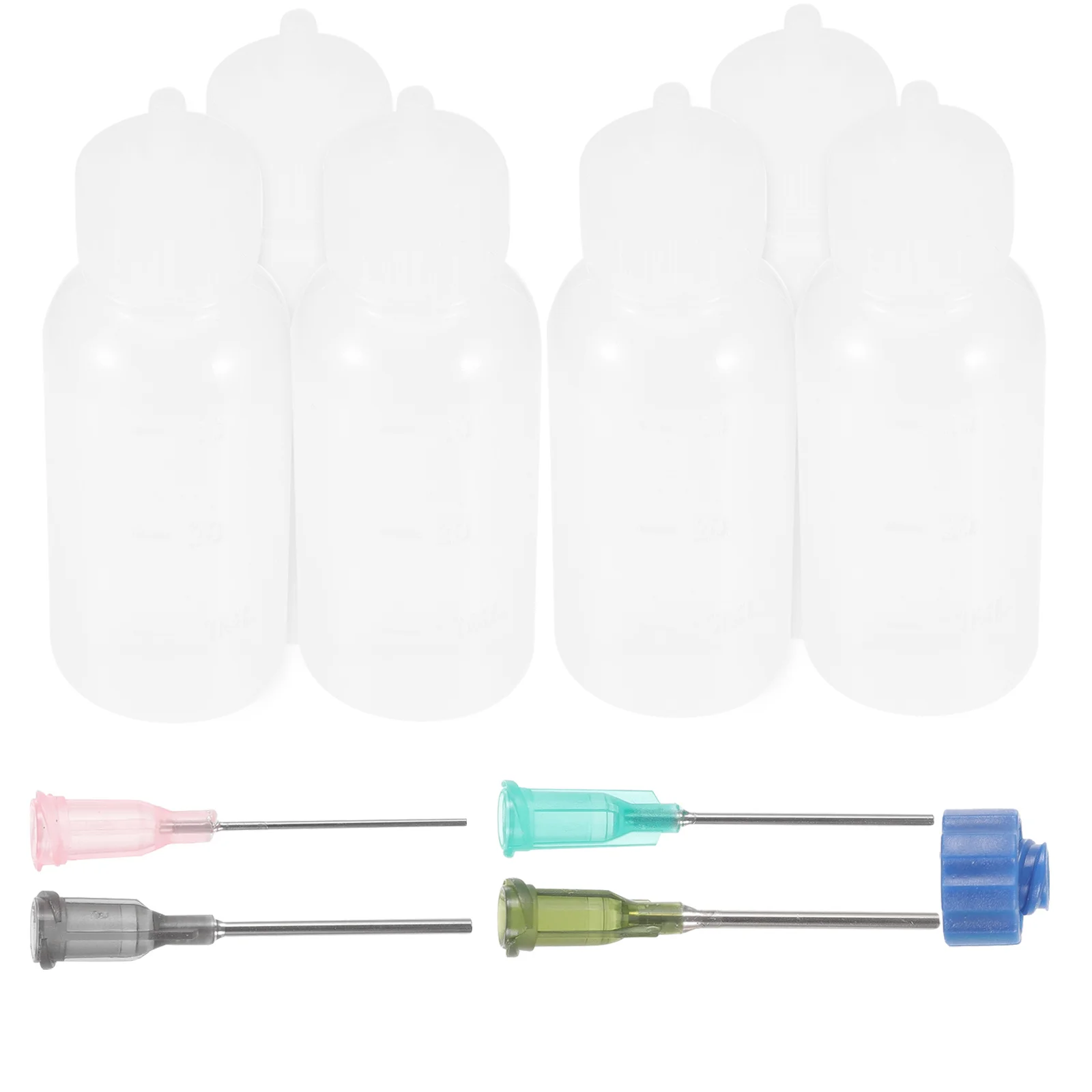

1Set Precision Glue Application Bottles with Fine Needle Tip Reusable Leak-Proof Squeeze Applicator for Household Office Craft