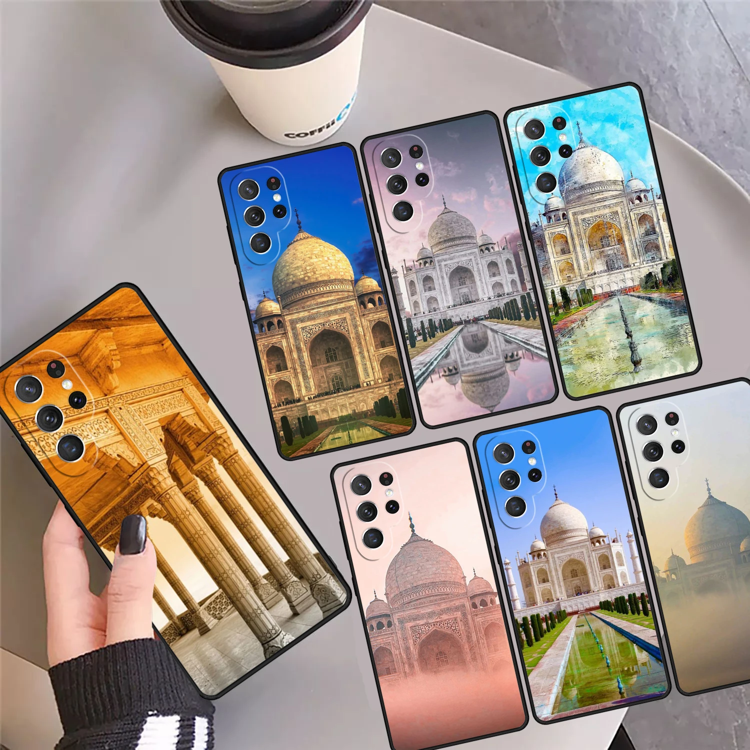 Taj Mahal India Mausoleum Phone Case Cover For Samsung Galaxy S24 Ultra 23 S22 Plus S21fe Lite S20 S8 S9 S10 Note 10 Pro Note 20