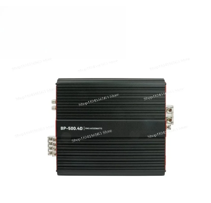 500W 4 Channel Car Amplifier, 12V Vehicle Audio Amp for Car Stereo Modification