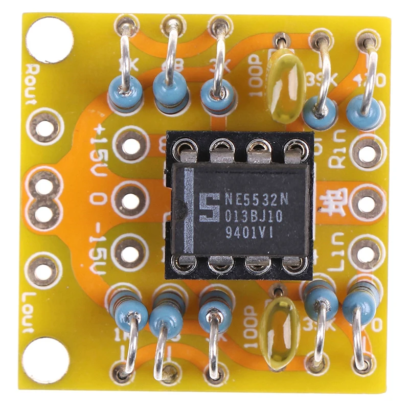 Dual Op Amp Pre-stage 3x DC scheda amplificatore PCB piccola pratica scheda di alta qualità JCDQ41D per NE5532, OPA2134, OPA2604, AD826