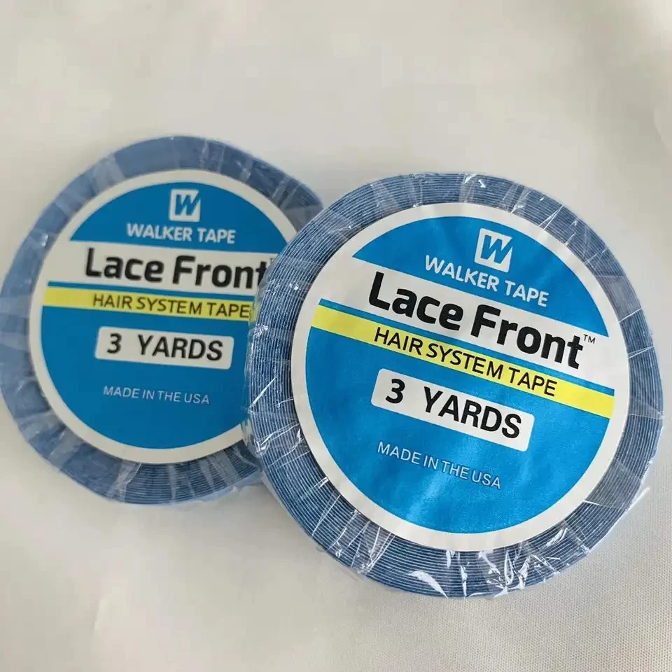 3 หลา 0.8 ซม.วิกผมลูกไม้ด้านหน้ากาวเทปกาวสองหน้าวิกผมกาวสําหรับเทป Hair EXTENSION เทปผมลูกไม้ด้านหน้าเทปกาวกาว