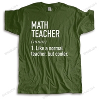 Fashion Math Teacher Defined T Shirt Men Crewneck Short-Sleeve Nerd Mathematics Lover Tee Cotton T-shirt Mathematician Tshir