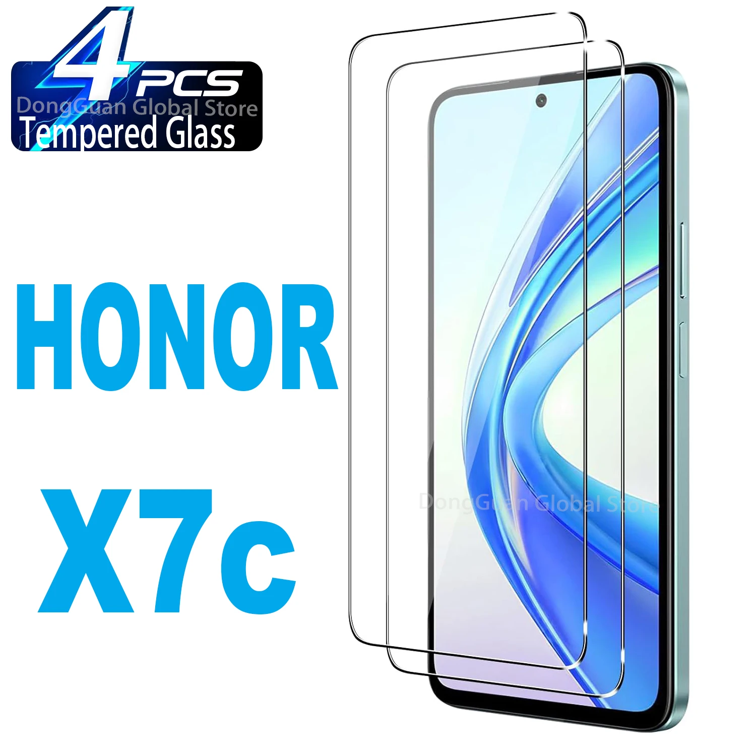 

4 шт. закаленное стекло для HONOR X7c защитная пленка для экрана