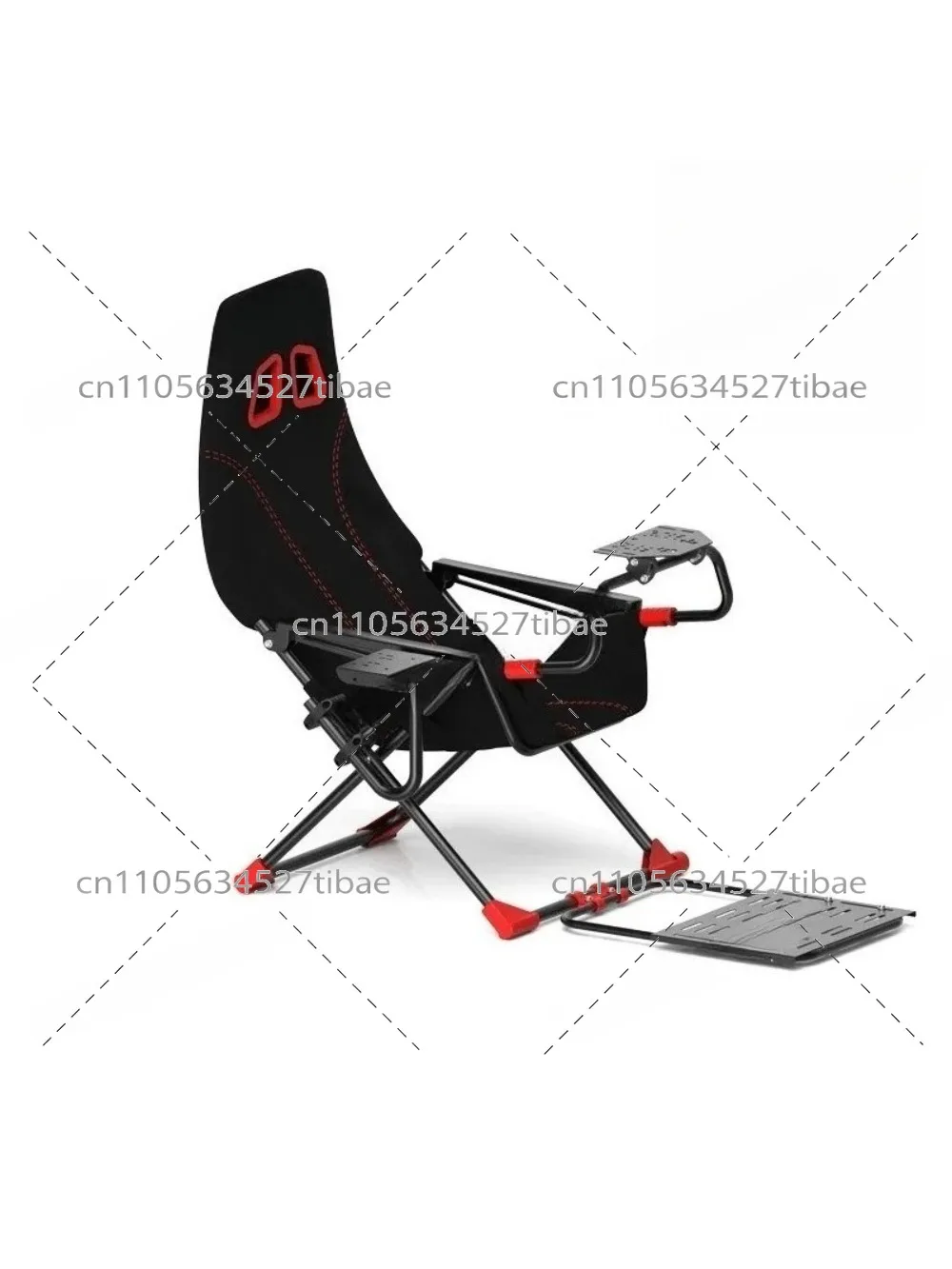 Foldable racing simulator seat bracket home driving game steering wheel display pedal bracket