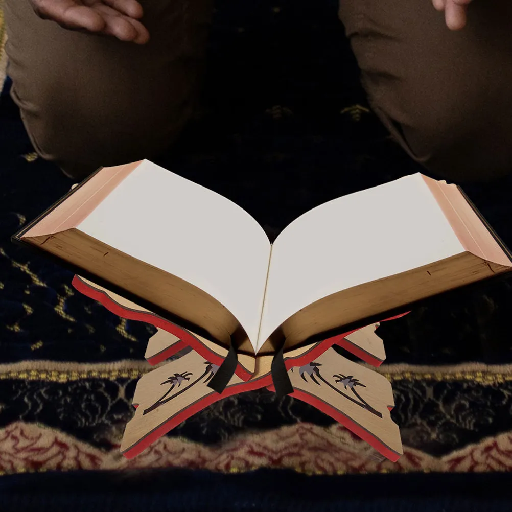 

Деревянная разборная подставка для книг, держатель для чтения Библии, компактная настольная подставка для чтения, декоративная многофункциональная подставка для чтения молитвенных текстов для дома