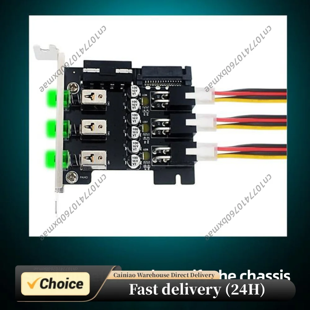 HDD SSD Power Switch Controlle​r LED Backlit Numbered Power Expansion Card Control Switch Intelligent Control Management System