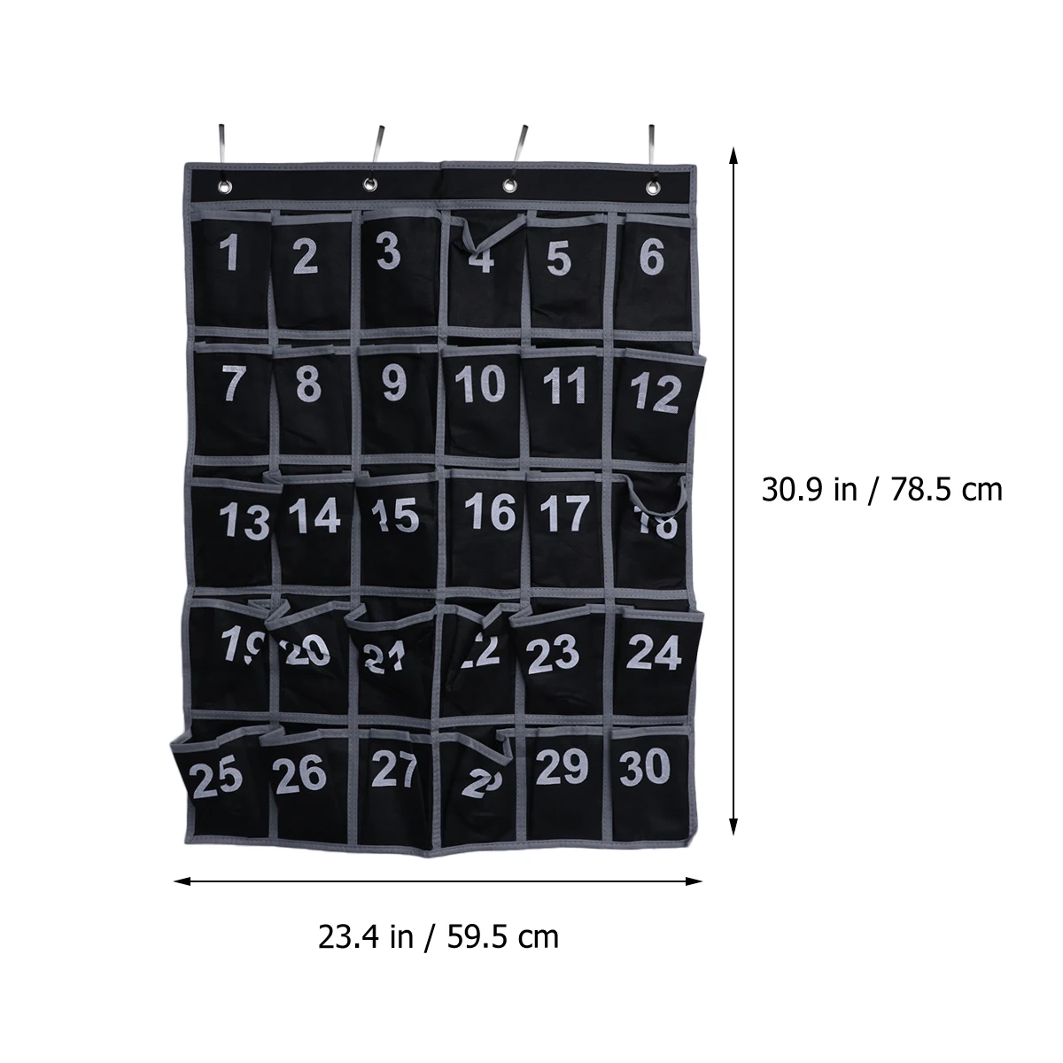 30 جيوب حقيبة الهاتف المحمول الحقيبة لأكياس الفصول الدراسية شنقا المنظم مع #5