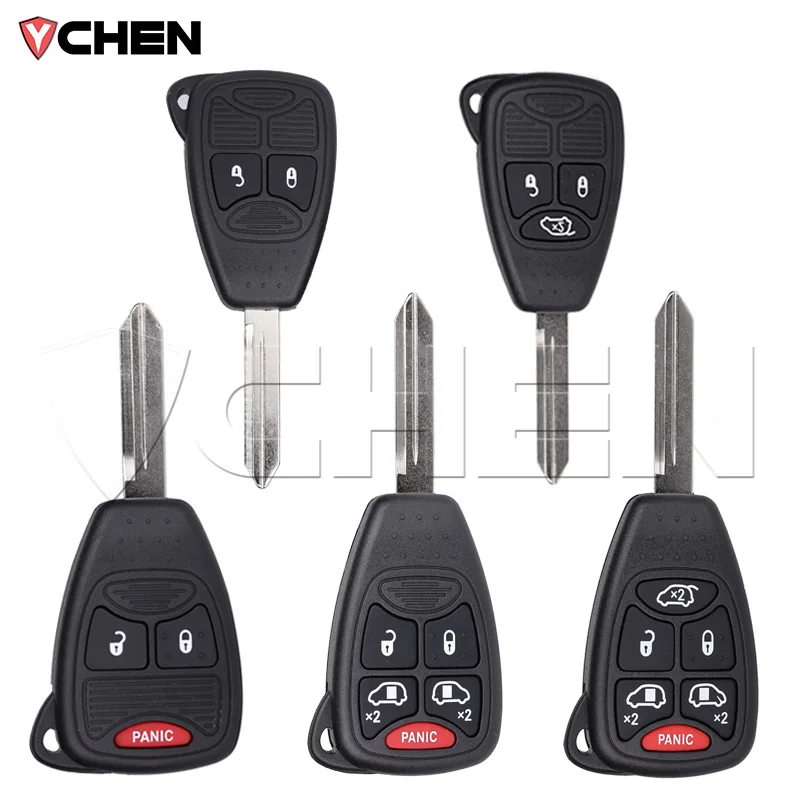 For Jeep Grand Cherokee Chrysler 2/3/5/6 Buttons Replacement Remote Car Key Shell Vehicles That For Dodge Dakota Durango Charger