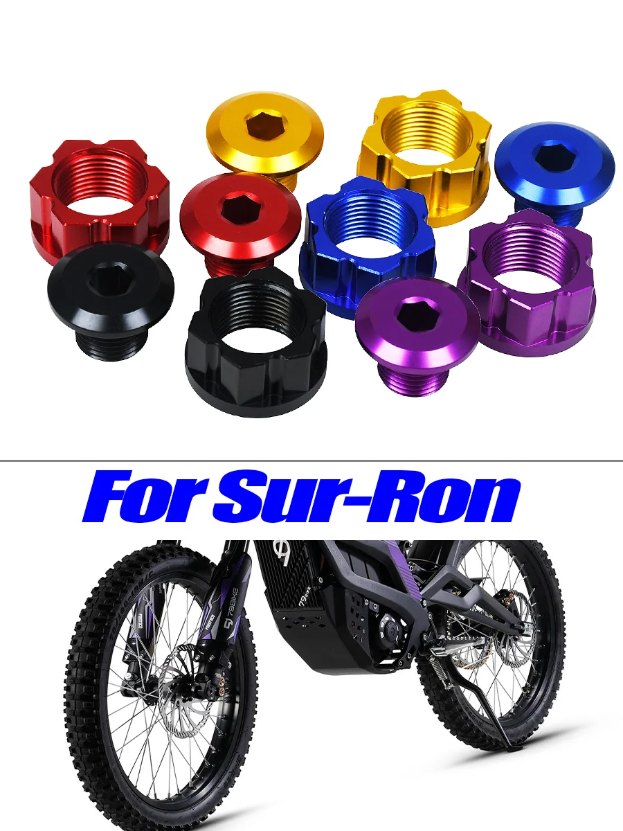 AliExpress LFMT For Surron Light Bee Aluminum Rear Wheel Axle Lock Nuts Motorcycle Accessories Dirt Bike Parts Precision Fit Replacement Nuts