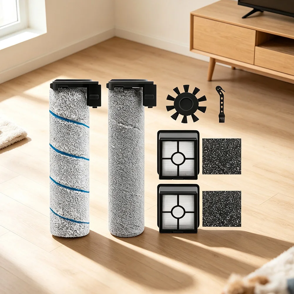 Side Brush Rollers Filter Kit For Rowent For X-Clean 2 / For X-Clean 4 / GZ503 Vacuum Cleaner Accessories