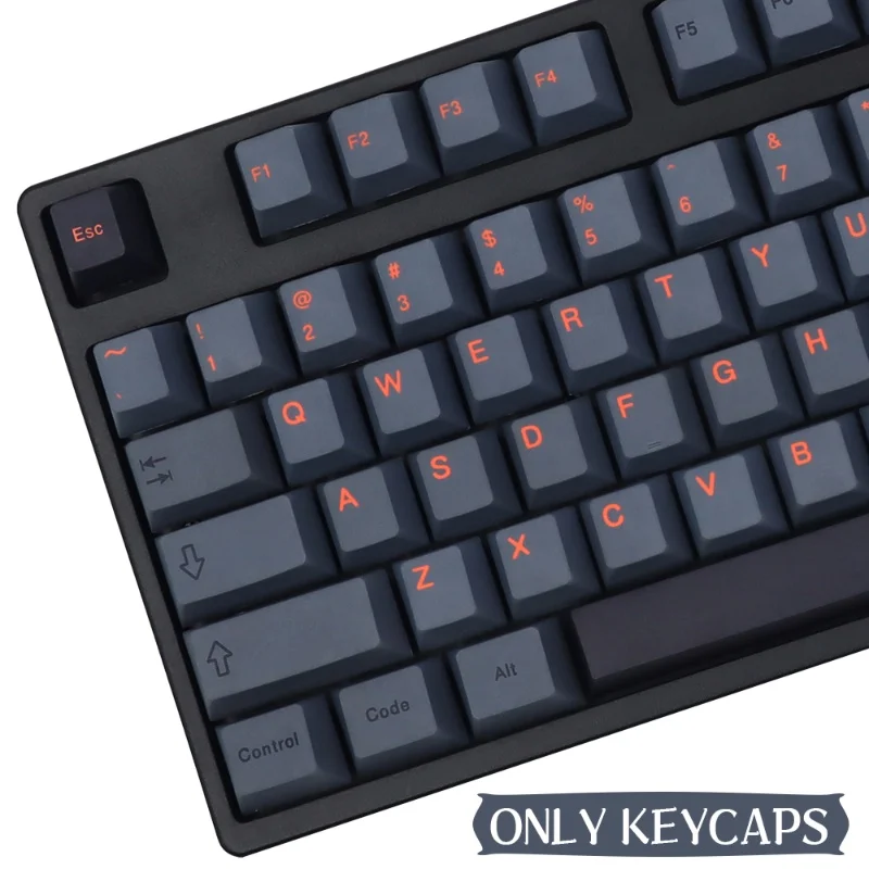 Capuchons de touches de clavier mécanique Cinder, thème anglais japonais, sublimation thermique PBT, compatible avec Gmk, Original Factory 402