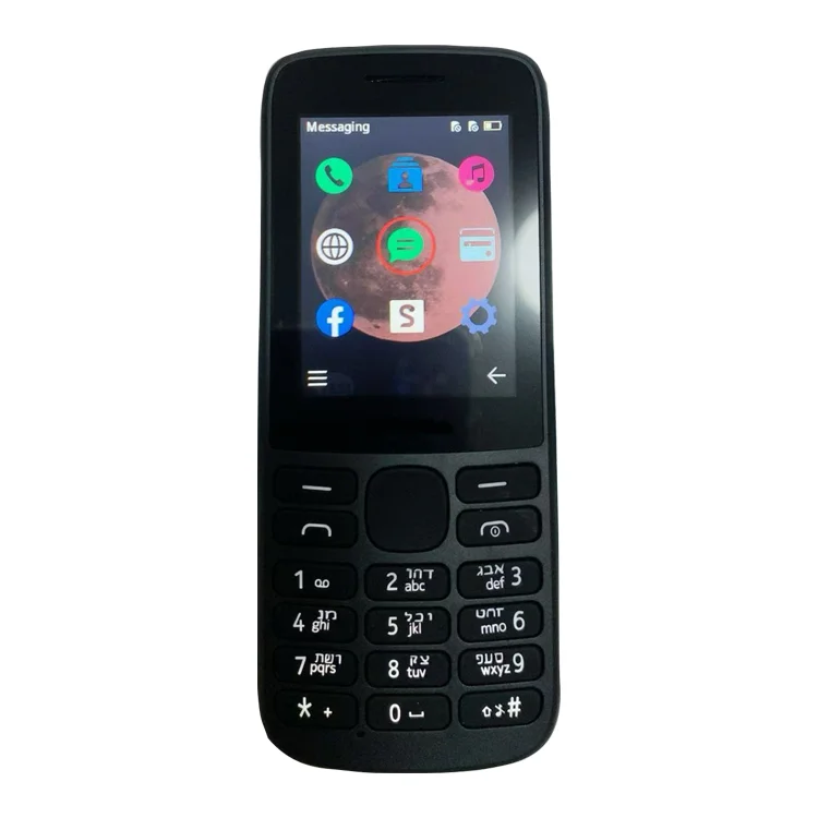 Finland Finland 215 4G 2024 Dual Sim Unlocked GSM 900/1800 Bluetooth Ponsel Bekas dengan Keyboard Rusia Arab Ibrani
