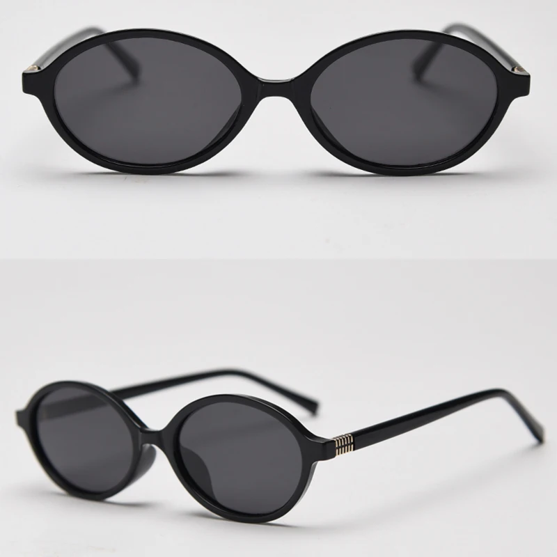 Peekaboo Kleine runde Sonnenbrille, polarisiert, für Herren, koreanischer Stil, Unisex, ovale Sonnenbrille für Damen, Retro, Vintage, TR90, Acetat, für Herren – Detail 6
