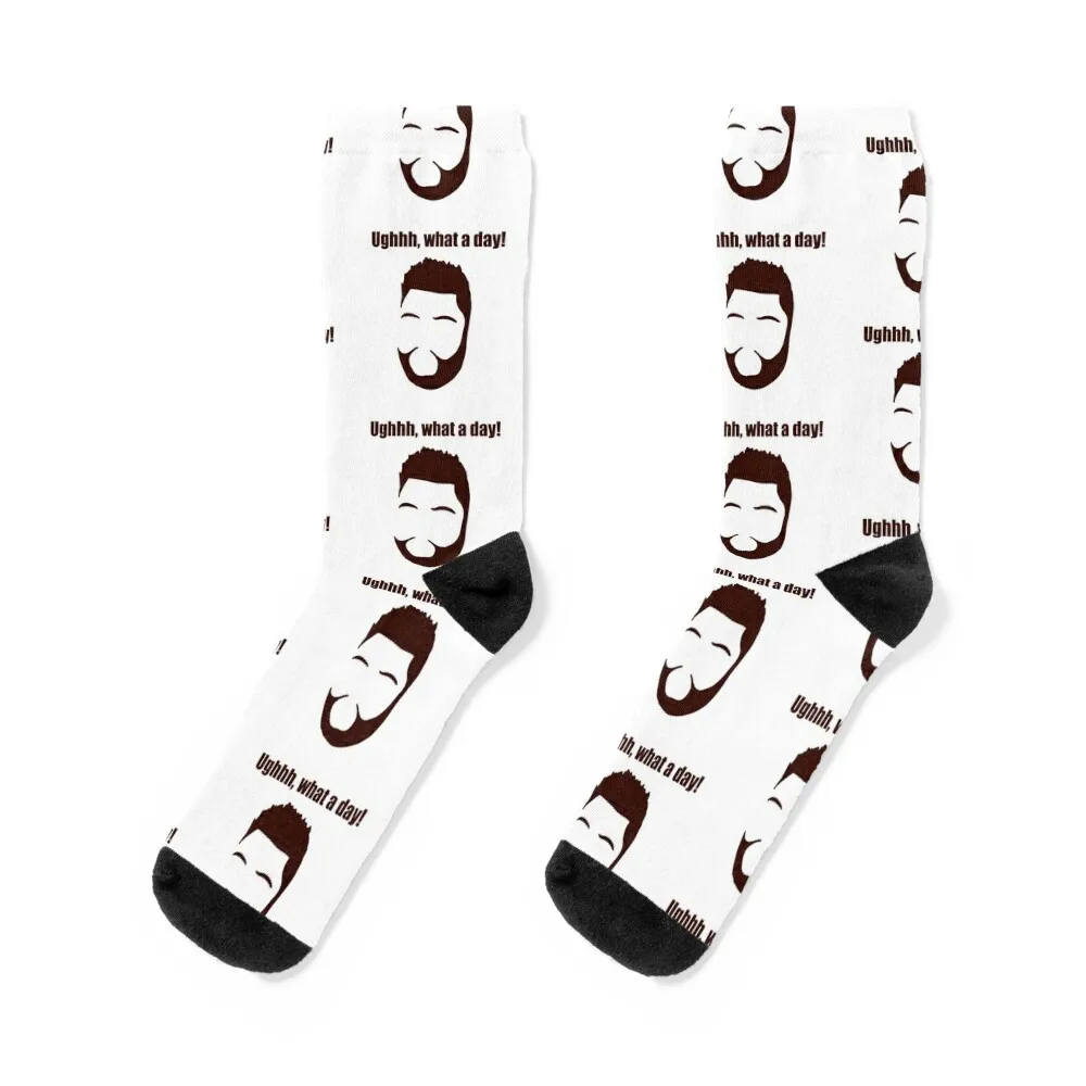 

Harvey Price Ughhh, What a day! quote Socks Lots snow retro Sports Socks Girl Men's