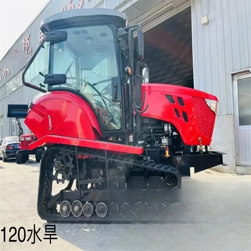 Horizontal bar household micro tiller 35 horsepower crawler rotary tiller