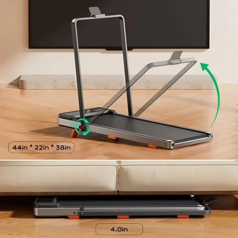 

Foldable Led Display Under Desk Walking Pad Treadmill With Incline For Home And Office