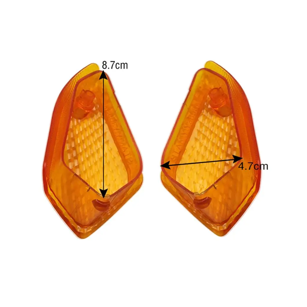 Amber ABS Motorcycle Turn Signal Light Lens Indicator Cover for Kawasaki ZZR250 Custom Light
