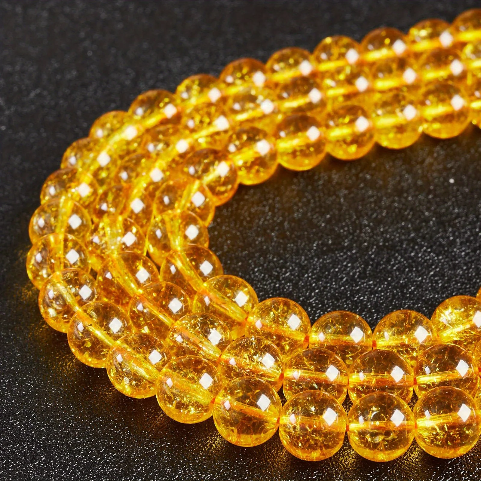 Citrine Loose Beads, Crackle C - Jewelry Making Beginners review and price