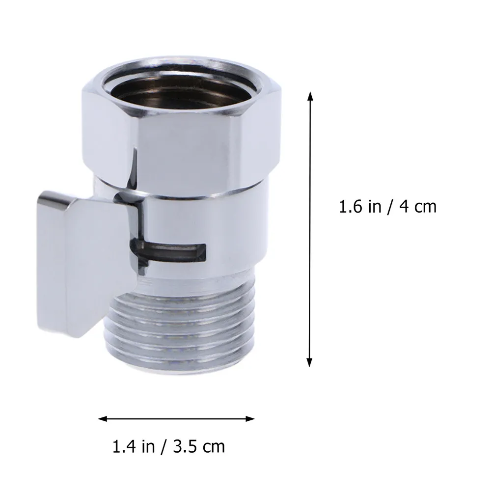 2Pcs Metal Shower Head Shut off Valve Water Saver Faucet Adapter Fits Most Shower Arms Easy Install High Quality