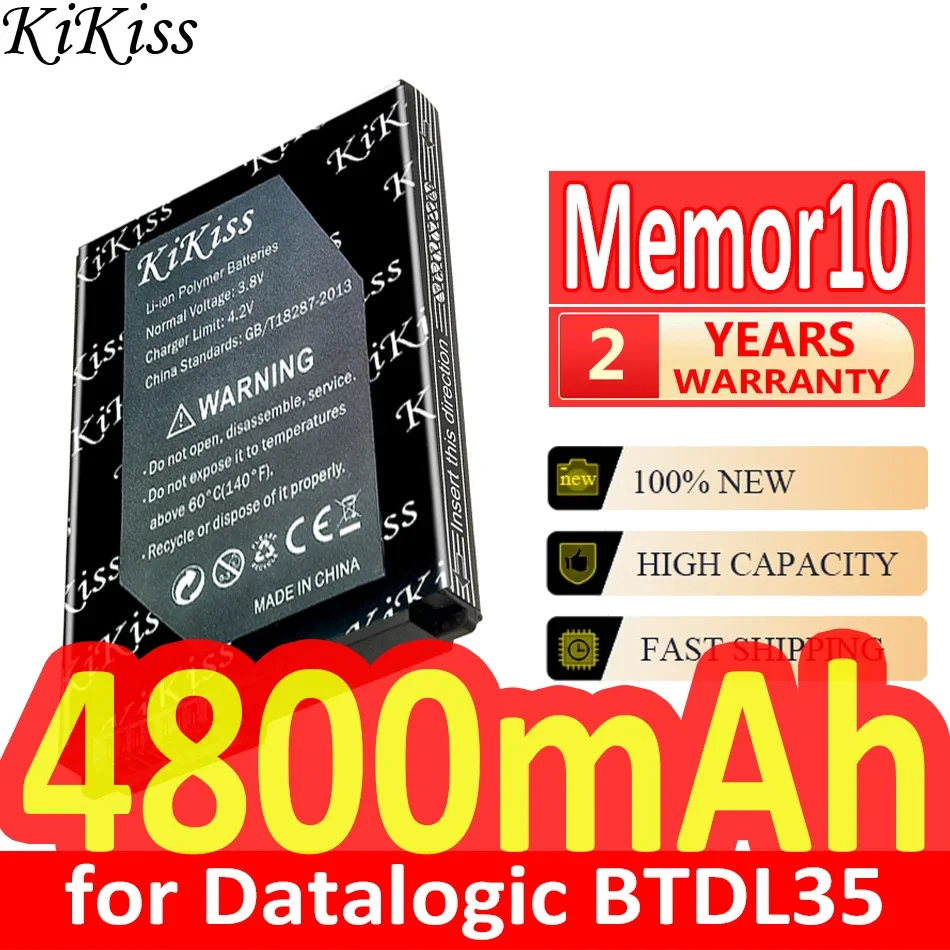 

4800mAh KiKiss Powerful Battery Memor10 for Datalogic BTDL35 Memor 10