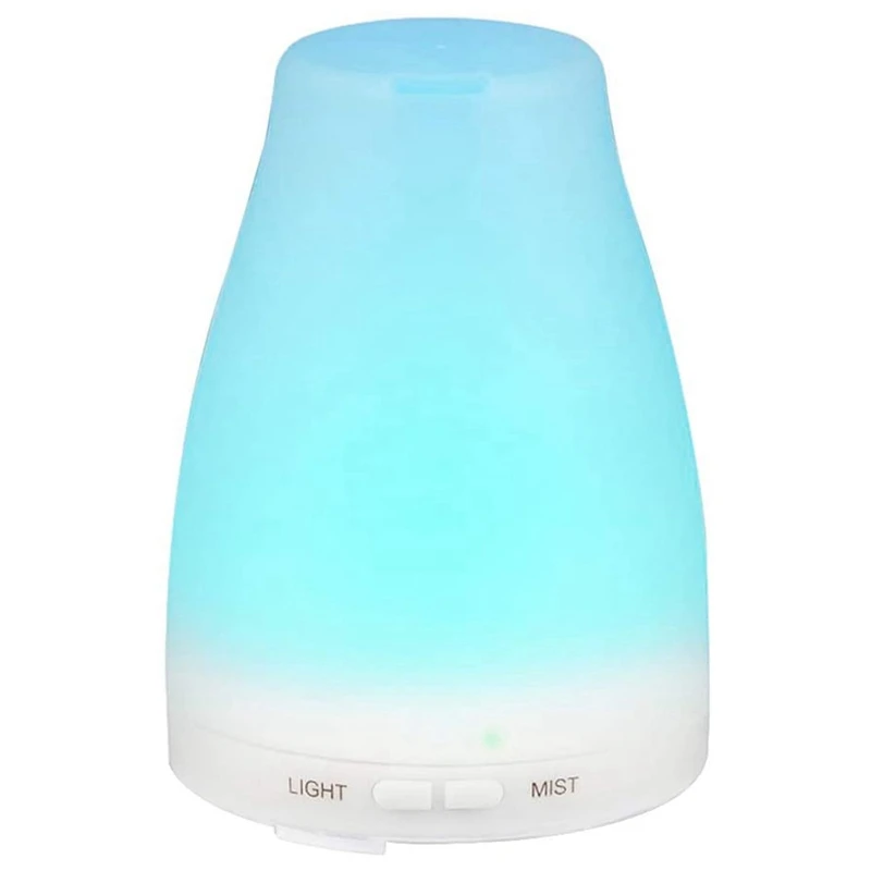 100Ml dyfuzor olejków eterycznych, chłodne nawilżacze mgły z 7 zmiennymi kolorowymi lampkami LED, regulowany tryb mgły