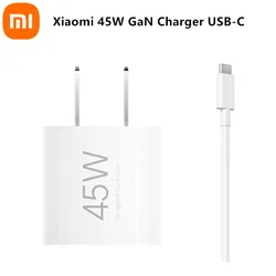 Xiaomi Mi 45W GaN Mini Charger USB-C Output Support PD3.0/QC3.0/PPS Quick Charge For iPhone/Xiaomi With 4A C-C Usb Cable