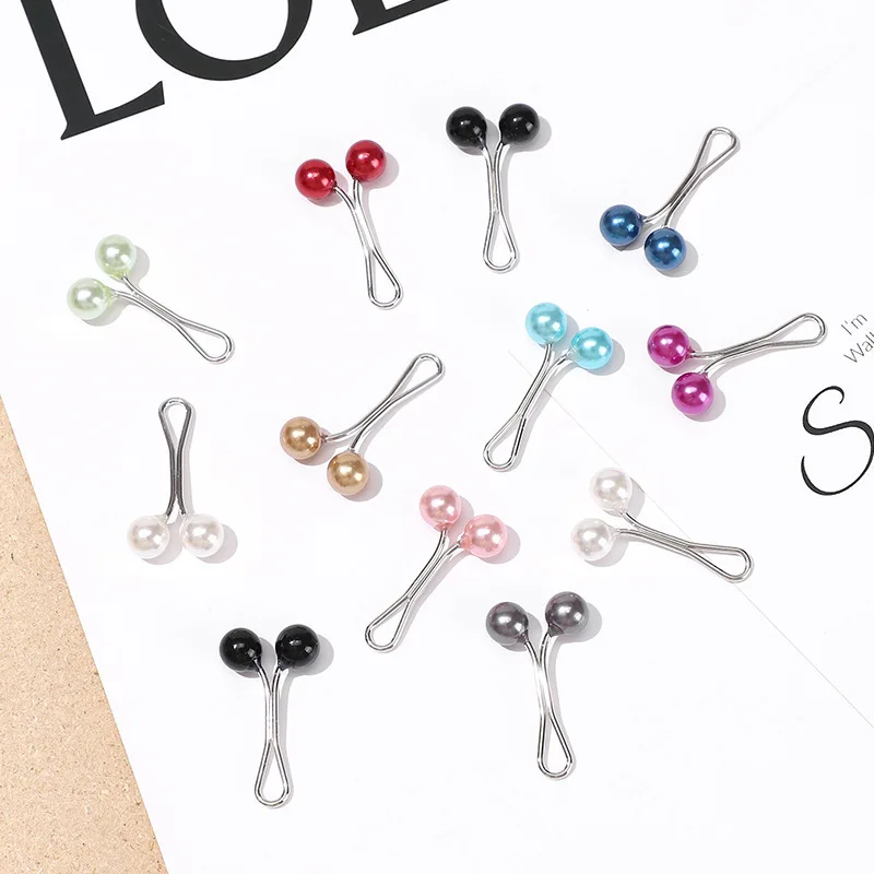 Picture 3: 6/12/24PCS Pearls Pins Women Shawl Scarf Clips Lady Scarves Hijab for Women Pearl Brooch Pin Multicolor Hijab Clips