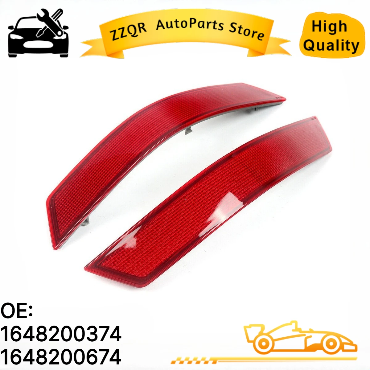 1648200374 1648200674 1Pair  Rear Bumper Reflector For Mercedes Benz ML W164 ML320 ML350 ML550 2008-2011 1648200574 1648201574