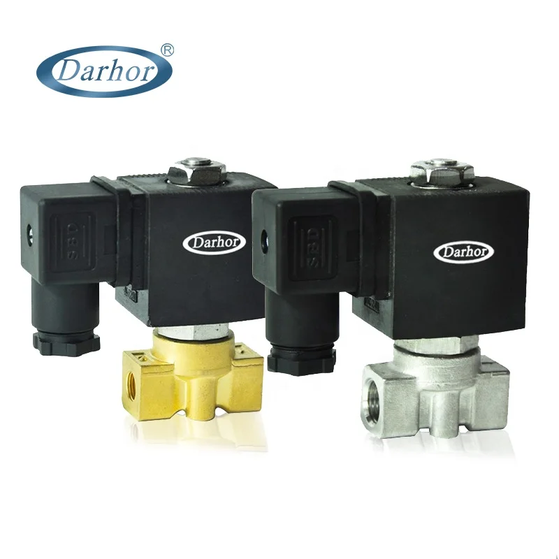 AC220v/24v Brass 1/8 1/4  Micro Solenoid Valve Normally Closed 0-10bar Electric Water Oil Gas Valve