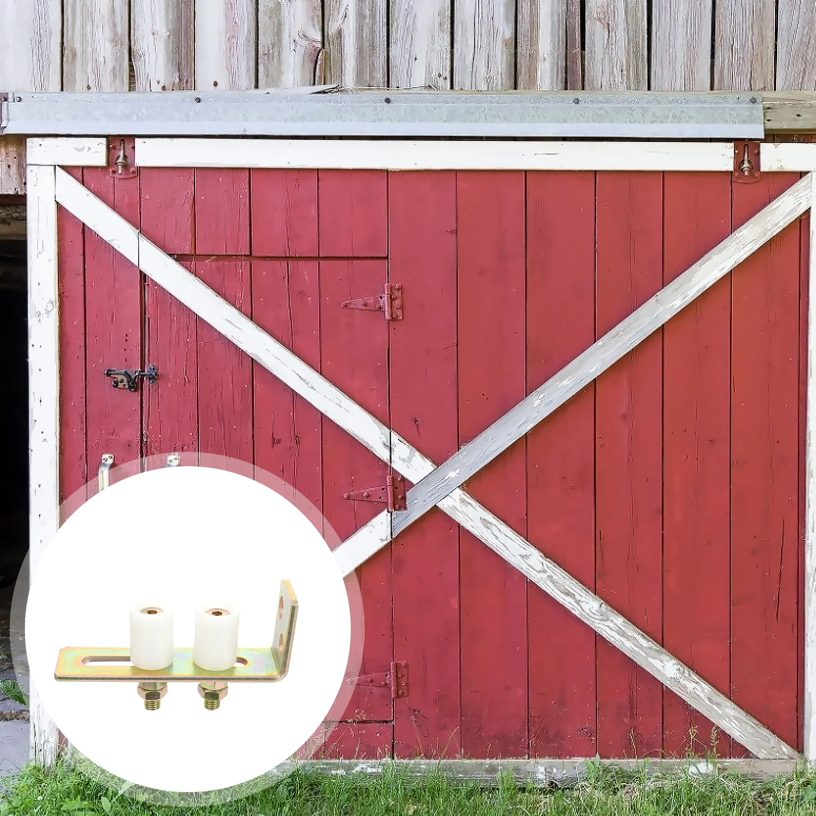 

Slide Gate Guide Nylon Wheels Heavy Duty Track Wheel For Sliding Door Fence Gate Bracket Guide Roller Hardware Slide Post