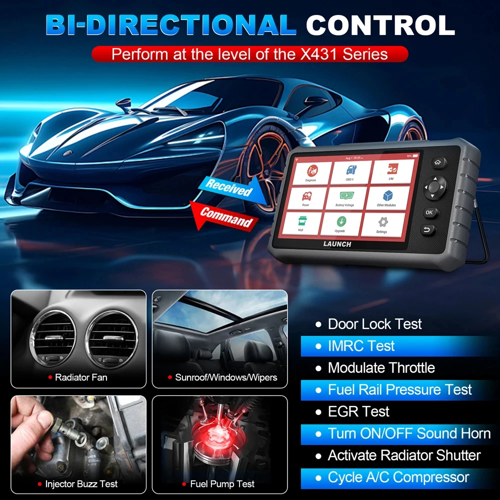 LAUNCH X431 CRP919E Lite Full Systems Scanner OBD2 Scan Tool Bi-directional Auto Diagnostic 2 Years Free Update