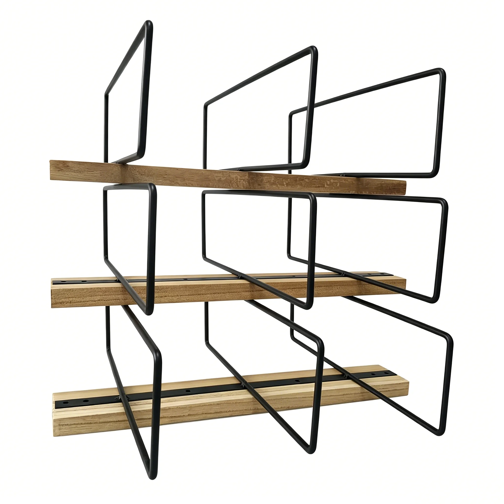 Wall-mounted Wood Wine Rack Ho - Home Bar Stand ulasan dan harga