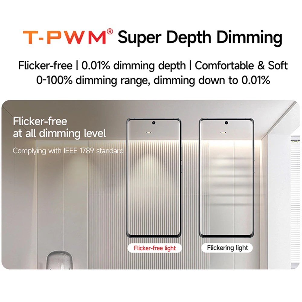 LTECH TRIAC ELV LED Driver Constant Current 100-700mA 6W Dimmable LED Driver 0-100% PMW Dimming Flicker Free AC220-240V Input