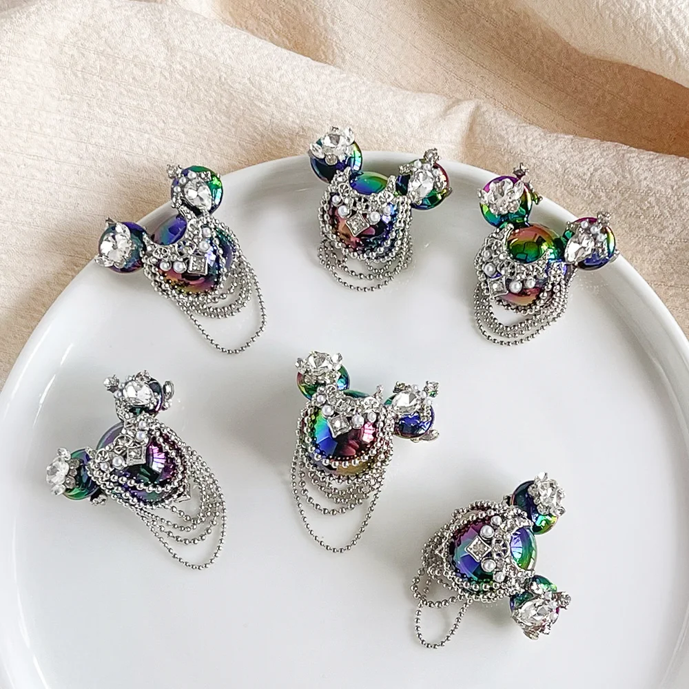 

Cordial Design 29*41MM 20Pcs Rhinestone Effect/Hand Made/Jewelry Findings & Components/DIY Fancy Beads/Mouse Shape #18948