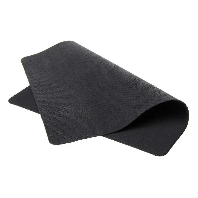 Black Mouse Pad for w/ Heat-resistant Leather Surface Provides Stability and Control Comfort Wrist Support For Optical M