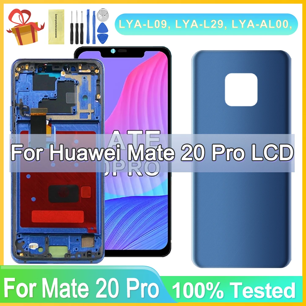 

6.39'' For Huawei Mate 20 Pro LCD Display LYA-L09, LYA-L29 Touch Screen Fingerprint For Huawei Mate 20Pro Lcd with frame