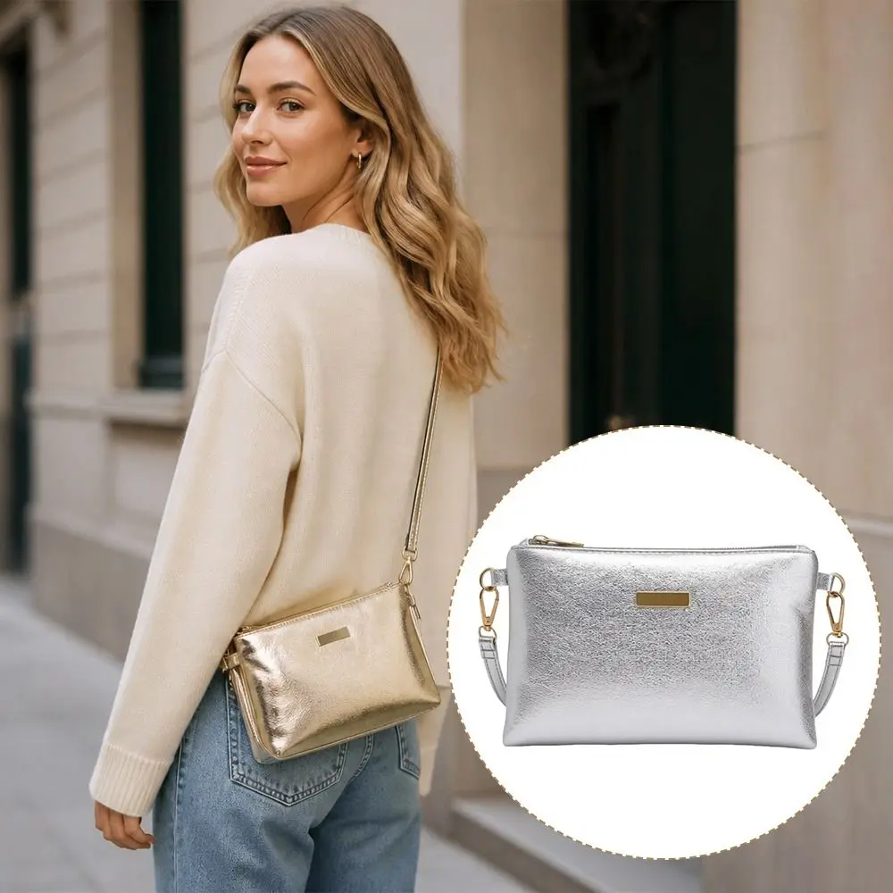 Fashion Sequined Crossbody Bag Shiny Vintage Makeup Pouch Versatile Messenger Bag Handbags Women