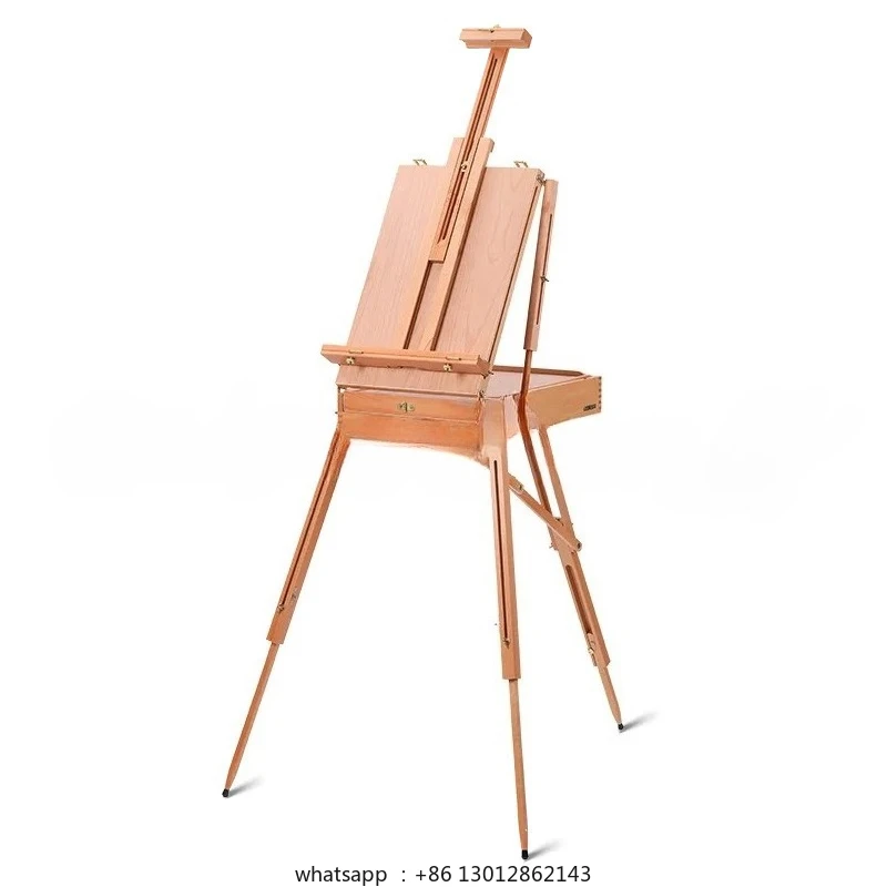 sketching-portable-oil-painting-box-foldable-art-toolbox-retractable-rear-rack