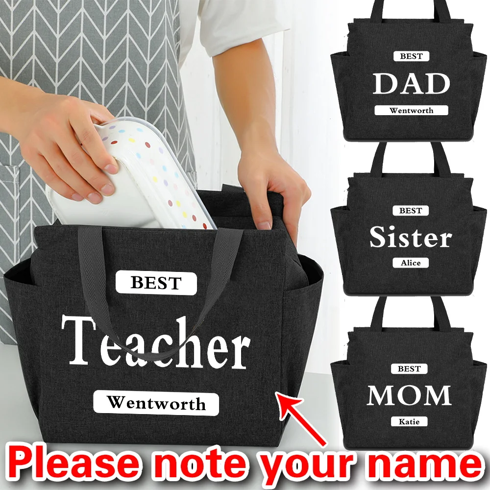 

Персонализированная индивидуальная изолированная сумка для обеда для работы, кемпинга, пляжа, путешествий, портативная, герметичная и прочная.