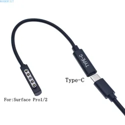 USB Type-C to Surface-connect Power Supply Charging Cable Work with 15V/3A 45W USB-C PD Charger Compatible for Surface Pro 2