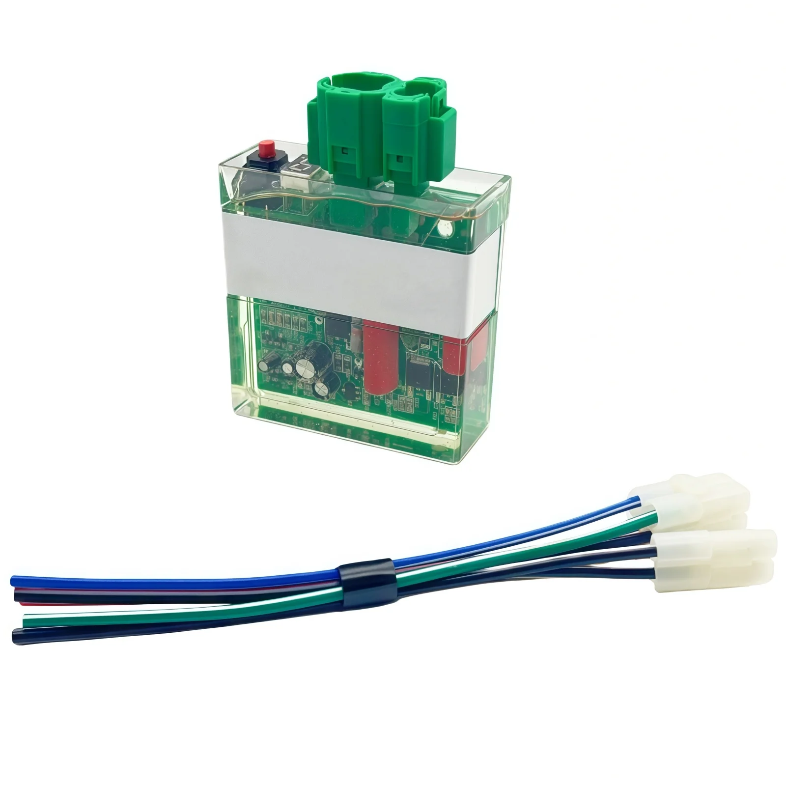 

6 Pin AC Racing Digitally Adjustable CDI Box with Cable Wire Adapter Connector Plug for GY6 50cc 125cc 150cc Moped Scooter Bike