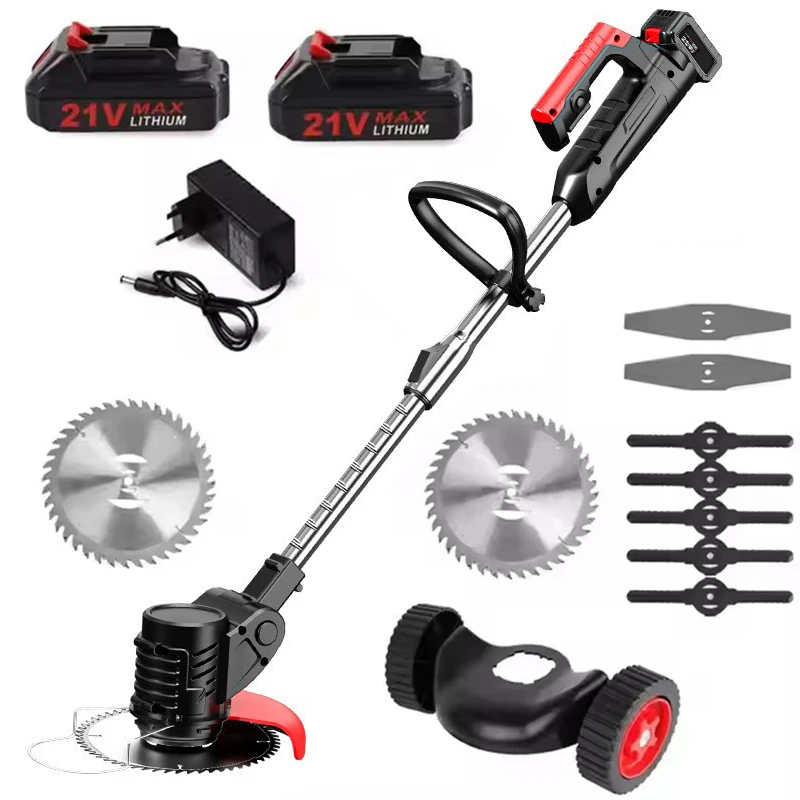 

Household Charging Telescoping Grass Trimmer Electric Lawn Mower Light Weight Lithium Wireless Battery Power Weed Whacker