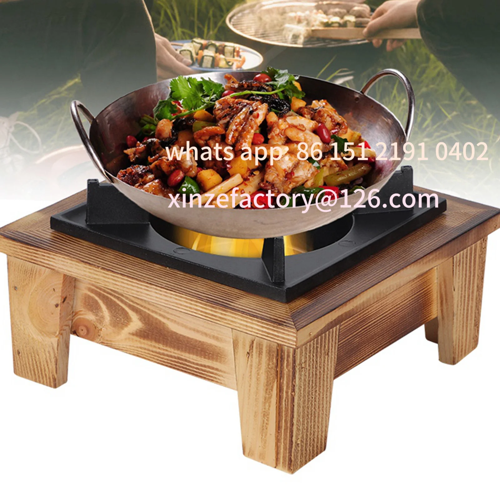 Customizable Barbecue Oven Furnace Portable Oven Portable Alcohol Kitchenware Cooking Utensil for Ou