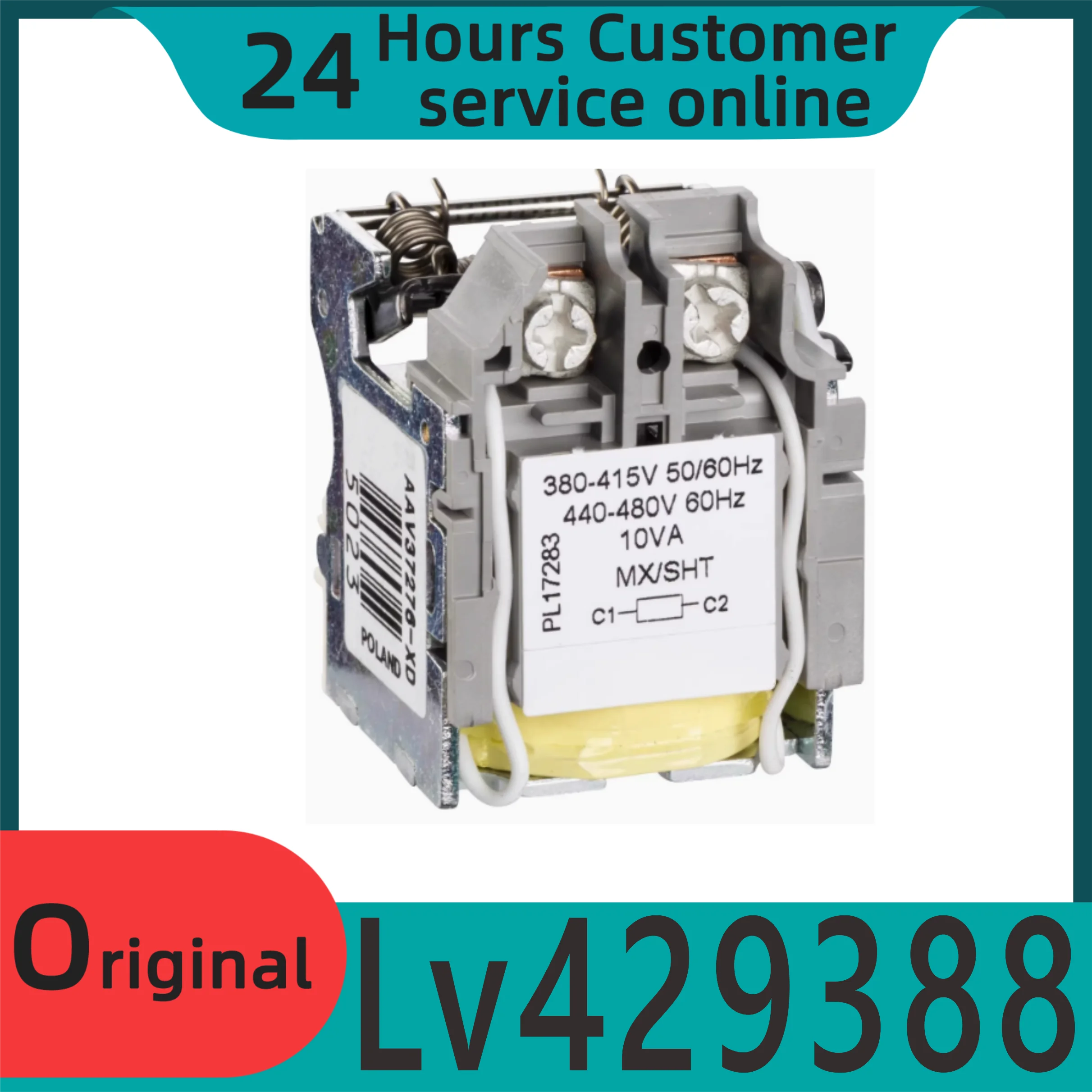 

Brand new original LV429388 molded case circuit breaker MX shunt coil 380-415 V