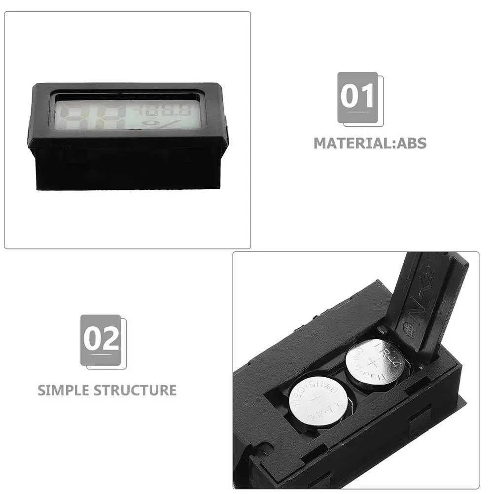 Mini Digital Thermometer Hygrometer Indoor Climate Monitor Portable High Precision Sensors Multi Functional Design