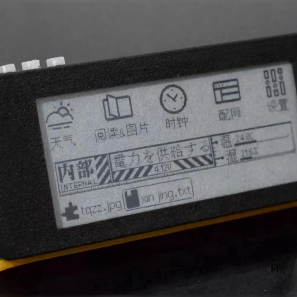 جديد 2.9 بوصة شاشة حبر قارئ الكتب الإلكترونية المحمولة ساعة رقمية الطقس FDM ثلاثية الأبعاد لتقوم بها بنفسك قارئات الكتب الإلكترونية الصغيرة هدية إبداعية مخصصة #5