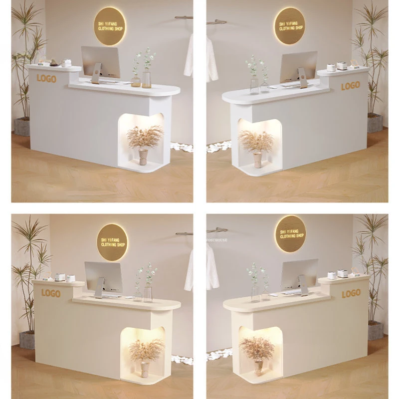 Moderne minimalist ische Rezeption tische Bekleidungs geschäft Beauty Shop Bar Counter kommerzielle kleine Registrier kasse Schalter Büromöbel