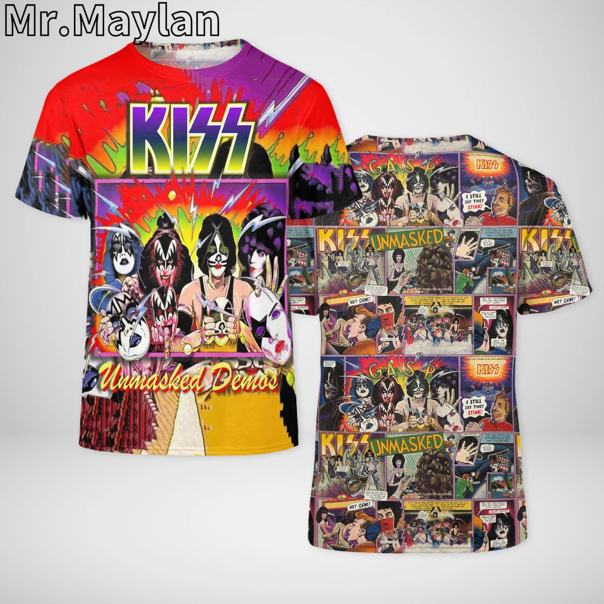 Rock Kiss Band Tshir 3D Printed t shirt for Men/women New Design Streetwear Tee shirts Homme Oversized t shirt 5XL 6XL Tops F88