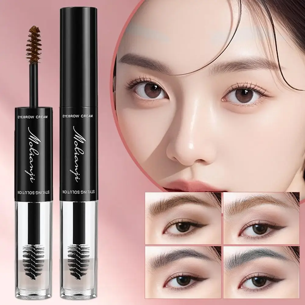 Eyebrow Enhancer Dye Gel Cream Waterproof Lasting Quick Tool Tattoo Makeup Dry Brow Brow Cream Dyeing Tinted Brown U4L7